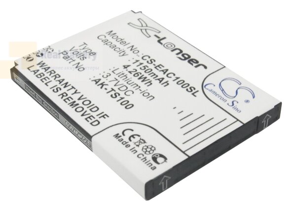 Аккумулятор CS-EAC100SL для Emporia TELME TS100 3,7V 1150Ah Li-ion