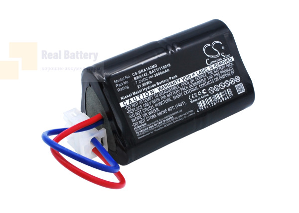 Аккумулятор CS-BRA142MD для Braun 3-eckige Bauform 7,2V 3000Ah Ni-MH
