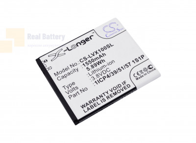 Аккумулятор CS-LVX100SL для LAVA iris X1 Atoms 3,8V 1550Ah Li-ion
