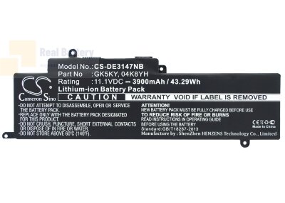 Аккумулятор CS-DE3147NB для DELL Inspiron 11 3147  11,1V 3900mAh Li-Polymer