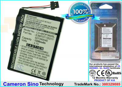 Аккумулятор CS-MIOP360SL для MICROMAXX MM95242 3,7V 1350Ah Li-ion