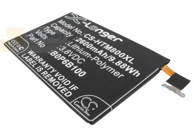 Аккумулятор CS-HTM800XL для HTC 0P8B200 3,8V 2600Ah Li-Polymer