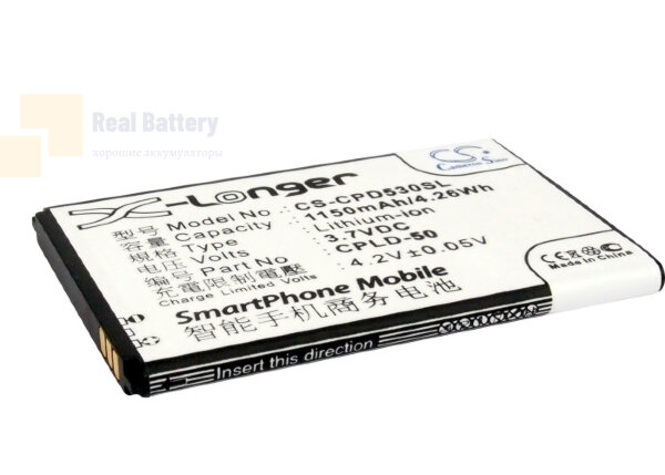 Аккумулятор CS-CPD530SL для Coolpad 8013 3,7V 1150Ah Li-ion