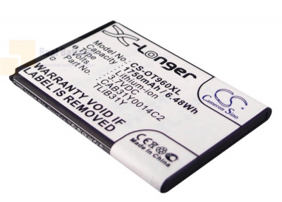 Аккумулятор CS-OT960XL для Cricket AUTHORITY 3,7V 1750Ah Li-ion