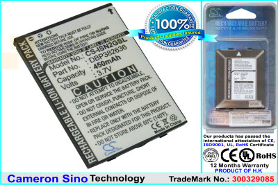 Аккумулятор CS-ISN2GSL для INSIGNIA NS-DA1G 3,7V 450Ah Li-ion