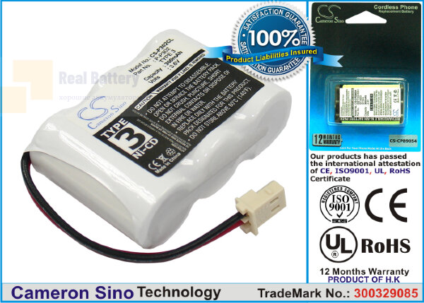 Аккумулятор CS-P302CL для Conair 700 3,6V 600Ah Ni-MH