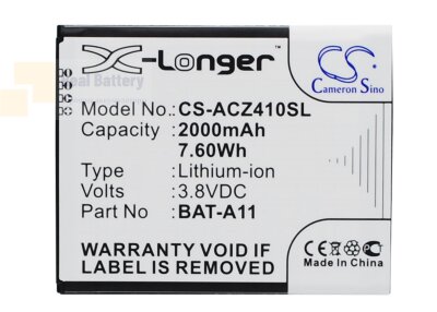 Аккумулятор CS-ACZ410SL для Acer Liquid M330 3,8V 2000Ah Li-ion