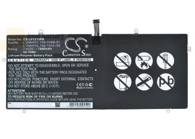 Аккумулятор CS-LVY213NB для Lenovo Yoga 2 Pro 13.3"  7,4V 7400mAh Li-Polymer