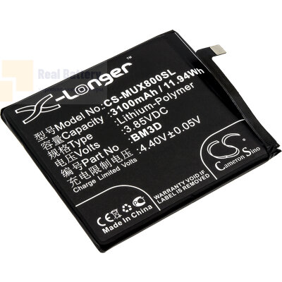 Аккумулятор CS-MUX800SL для Xiaomi M1805E2A 3,85V 3100Ah Li-Polymer