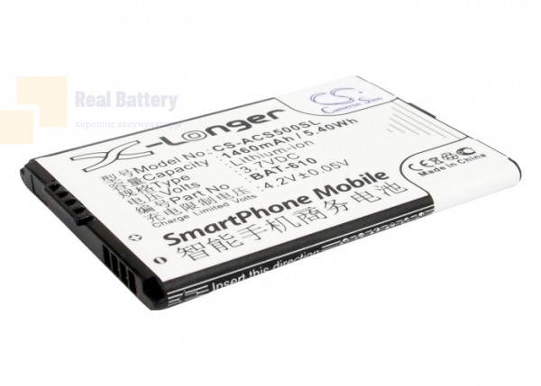 Аккумулятор CS-ACS500SL для Acer Cloud Mobile 3,7V 1460Ah Li-ion