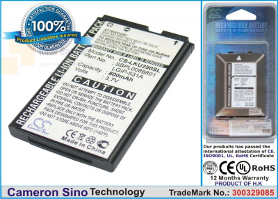 Аккумулятор CS-LKU250SL для T-Mobile A170 3,7V 800Ah Li-ion