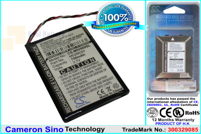 Аккумулятор CS-MIV500SL для Mitac Mio Moov 500 3,7V 750Ah Li-ion