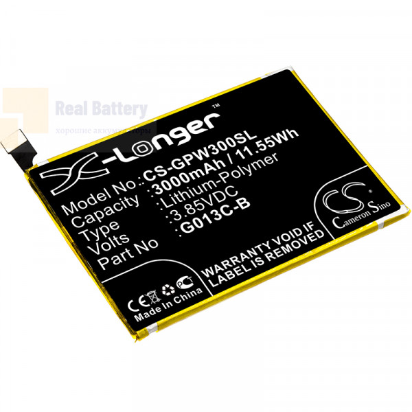 Аккумулятор CS-GPW300SL для Google G013C 3,85V 3000Ah Li-Polymer