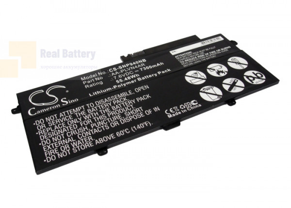 Аккумулятор CS-SNP940NB для Samsung Ativ Book 9 Plus  7,6V 7300mAh Li-Polymer