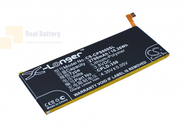 Аккумулятор CS-CPS600SL для Coolpad ivvi S6 3,8V 2700Ah Li-Polymer