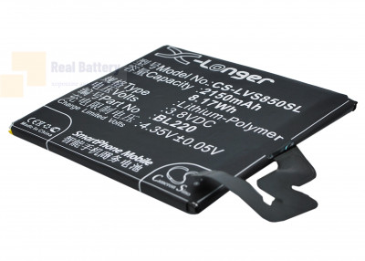 Аккумулятор CS-LVS850SL для Lenovo S850 3,8V 2150Ah Li-Polymer