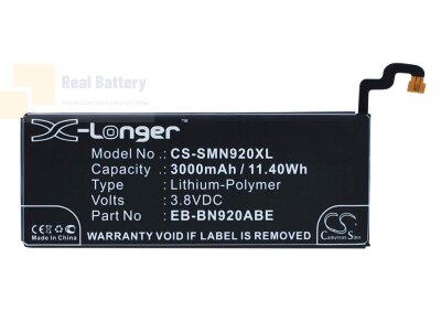 Аккумулятор CS-SMN920XL для Samsung Galaxy Note 5 3,8V 3000Ah Li-Polymer