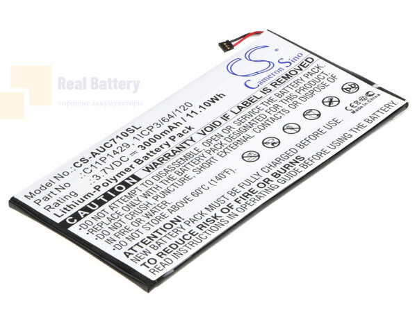 Аккумулятор CS-AUC710SL для Asus P01Z 3,7V 3000Ah Li-Polymer