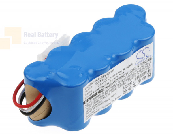 Аккумулятор CS-EPV106VX для Euro Pro Shark Navigator SV116N Freesty 10,8V 3000mAh Ni-MH