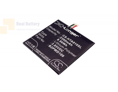 Аккумулятор CS-HTA910SL для HTC 2PWD100 3,85V 2300Ah Li-Polymer