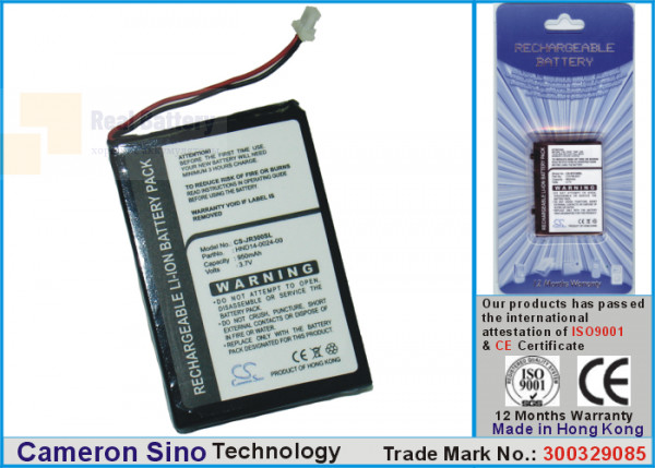Аккумулятор CS-JR300SL для Palm Treo 270 3,7V 900Ah Li-ion
