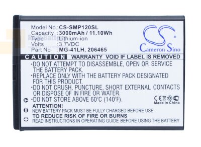 Аккумулятор CS-SMP120SL для CHC LT30 3,7V 3000Ah Li-ion