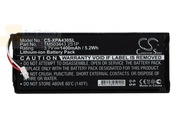Аккумулятор CS-XPA430SL для Xpend Smart Remote WQAGA43 3,7V 1400Ah Li-ion