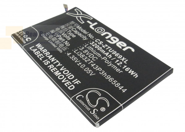 Аккумулятор CS-ZTU969XL для BoostMobile MAX 3,8V 3200Ah Li-Polymer