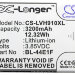 Аккумулятор CS-LVH910XL для LG F800 3,85V 3200Ah Li-ion