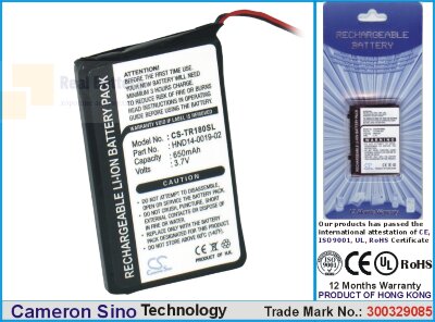 Аккумулятор CS-TR180SL для Palm Treo 180 3,7V 650Ah Li-ion