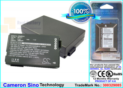Аккумулятор CS-BP214 для Canon DC50 7,4V 1400Ah Li-ion