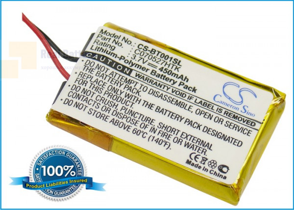 Аккумулятор CS-BT001SL для GlobalSat BT-001 3,7V 180Ah Li-Polymer
