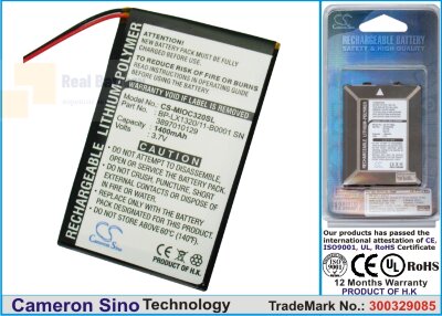 Аккумулятор CS-MIOC320SL для Mitac Mio C320 3,7V 1150Ah Li-Polymer