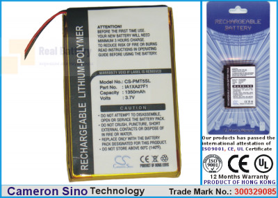 Аккумулятор CS-PMT5SL для Palm Tungsten T5 3,7V 1350Ah Li-Polymer
