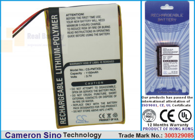 Аккумулятор CS-PMTXSL для Palm Tungsten TX 3,7V 1150Ah Li-Polymer