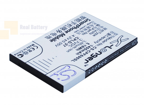 Аккумулятор CS-CPF690SL для Coolpad 6168 3,7V 1400Ah Li-ion