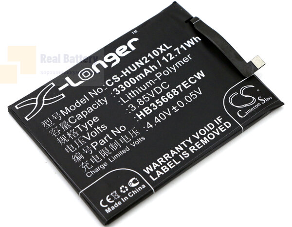 Аккумулятор CS-HUN210XL для Huawei BAC-AL00 3,85V 3300Ah Li-Polymer