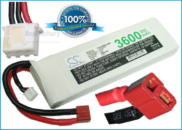 Аккумулятор CS-LP3602C35RT для RC CS-LP3602C35RT 7,4V 3600Ah Li-Polymer