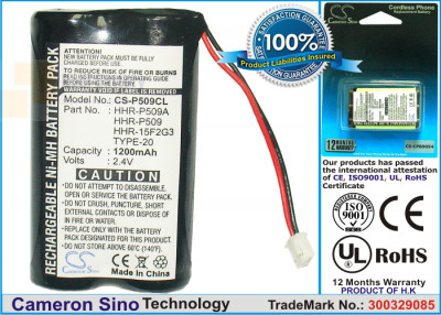 Аккумулятор CS-P509CL для Radio Shack 23-9091 2,4V 1200Ah Ni-MH