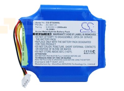 Аккумулятор CS-STS200SL для ShinewayTech S20A 9,6V 2000Ah Ni-MH