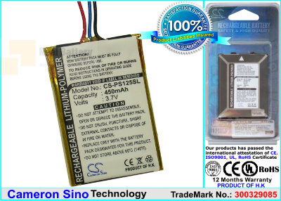 Аккумулятор CS-PS125SL для Philips GoGear SA3115 3,7V 450Ah Li-Polymer