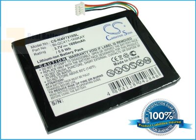 Аккумулятор CS-NAV7210SL для Navigon 7210 3,7V 1600Ah Li-ion