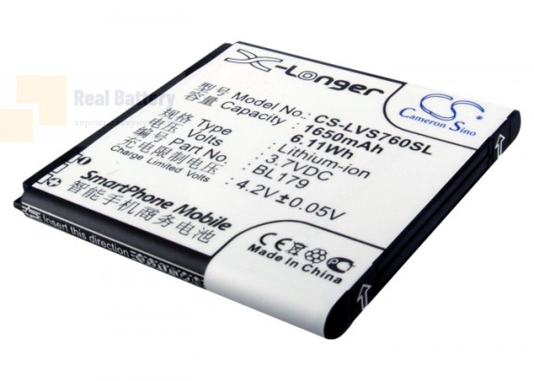 Аккумулятор CS-LVS760SL для Pioneer E60W 3,7V 1650Ah Li-ion