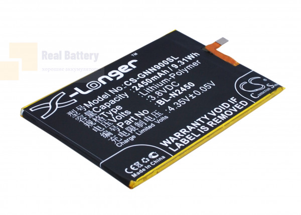 Аккумулятор CS-GNN900SL для GIONEE ELIFE S5.5L 3,8V 2450Ah Li-Polymer