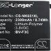 Аккумулятор CS-NK651XL для Microsoft Lumia 650 XL 3,8V 2300Ah Li-Polymer