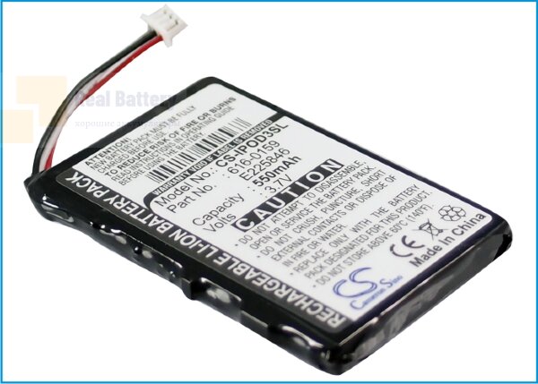 Аккумулятор CS-IPOD3SL для Apple iPOD 10GB M8976LL/A 3,7V 550Ah Li-ion