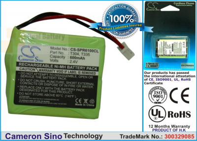 Аккумулятор CS-SPR6100CL для Swissvoice Aeris 196T 2,4V 500Ah Ni-MH