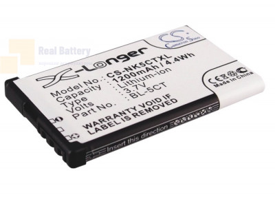 Аккумулятор CS-NK5CTXL для Nokia 5220 3,7V 1200Ah Li-ion