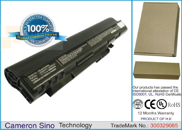 Аккумулятор CS-ACZG5HK для Gateway LT1000  11,1V 4400mAh Li-ion