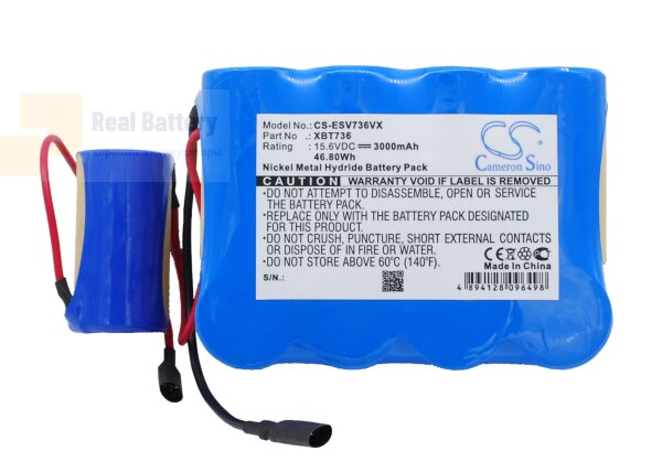 Аккумулятор CS-ESV736VX для Euro Pro Shark SV736 15,6V 3000mAh Ni-MH